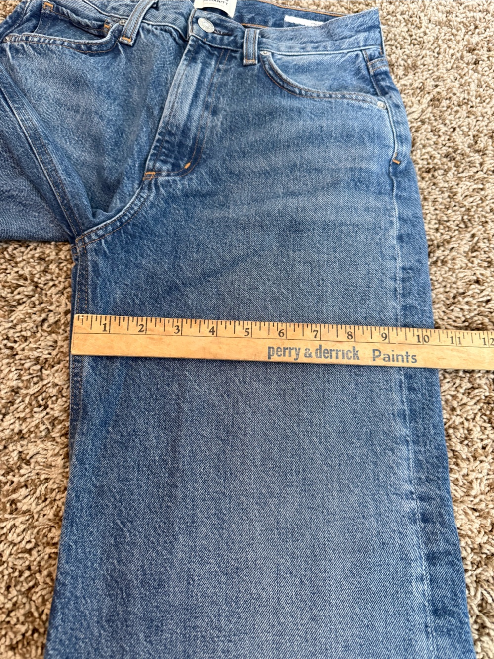 Citizens Of Humanity Paloma Medium Blue Baggy Wide-Leg High-Rise Jeans sz 24 - Picture 10 of 16
